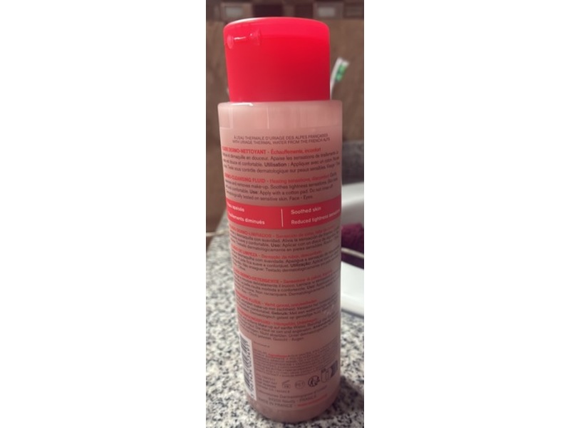 Uriage Dermocleansing Fluid, Roseliane, 8.4 fl oz/250 mL