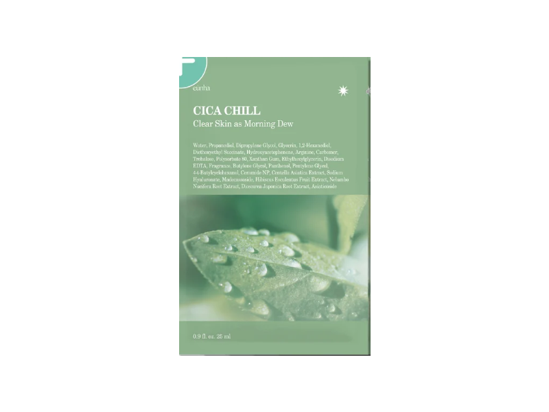 Eunha Cica Chill Sheet Mask, Morning Dew, 0.9 fl oz/25 mL