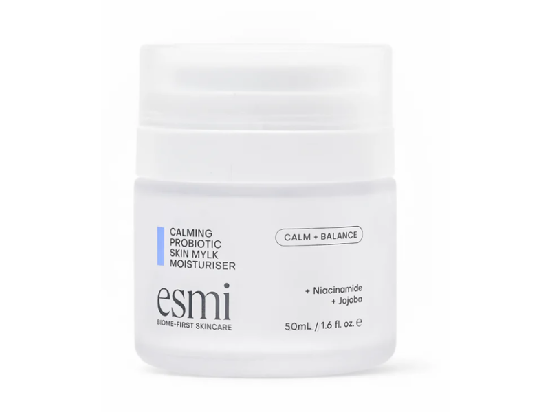 Esmi Calming Probiotic Skin Mylk Moisturiser, Niacinamide+Jojoba, 1.6 fl oz/50 mL