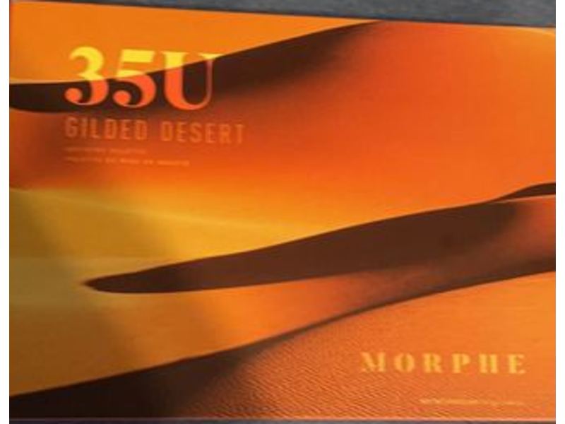 Morphe 35U Glided Desert Artistry Eye Shadow Palette, Bronzed Brilliant