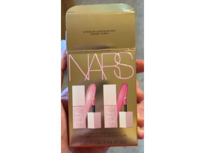 NARS Afterglow Liquid Blush Duo, Orgasm + Bubbly, 0.23 fl oz/7 mL