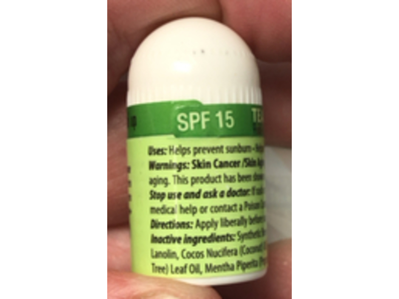 OraLabs Essential Lip Naturals Lip Balm, Tea Tree Mint, 0.10 oz/3 g, Pack of 12