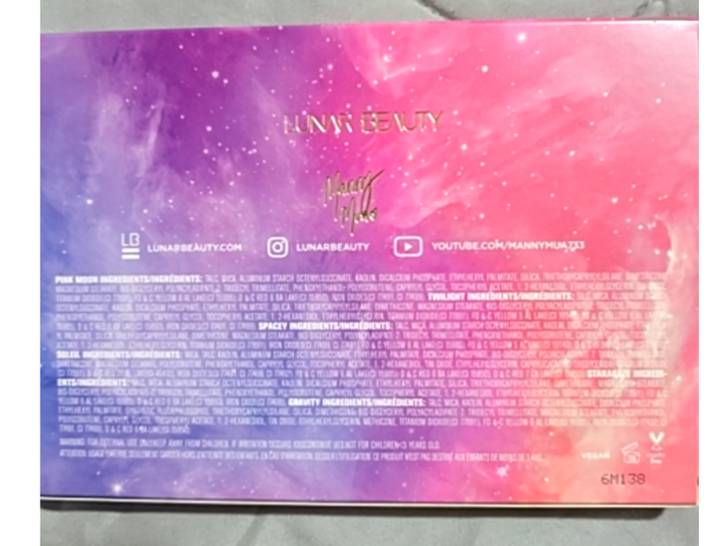 Lunar Beauty Moon Prism Blush Cheek Palette, 0.96 oz/27.24 g