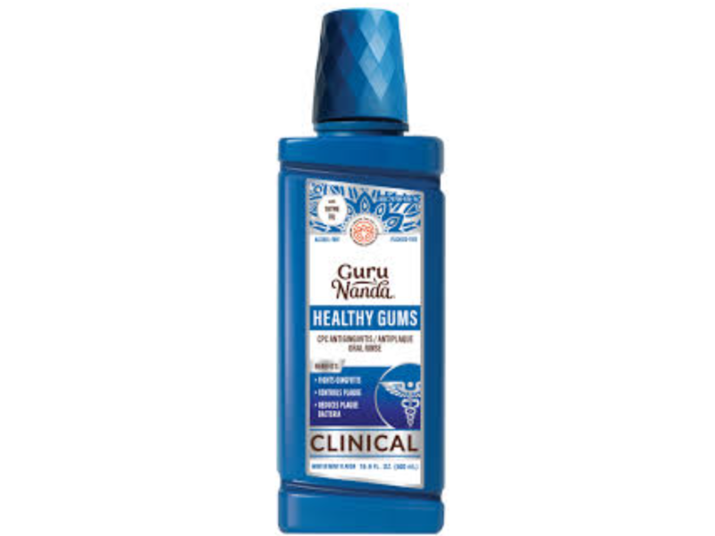 GuruNanda Healthy Gums Oral Rinse, Winter Mint Flavor, 16.9 fl oz/500 mL