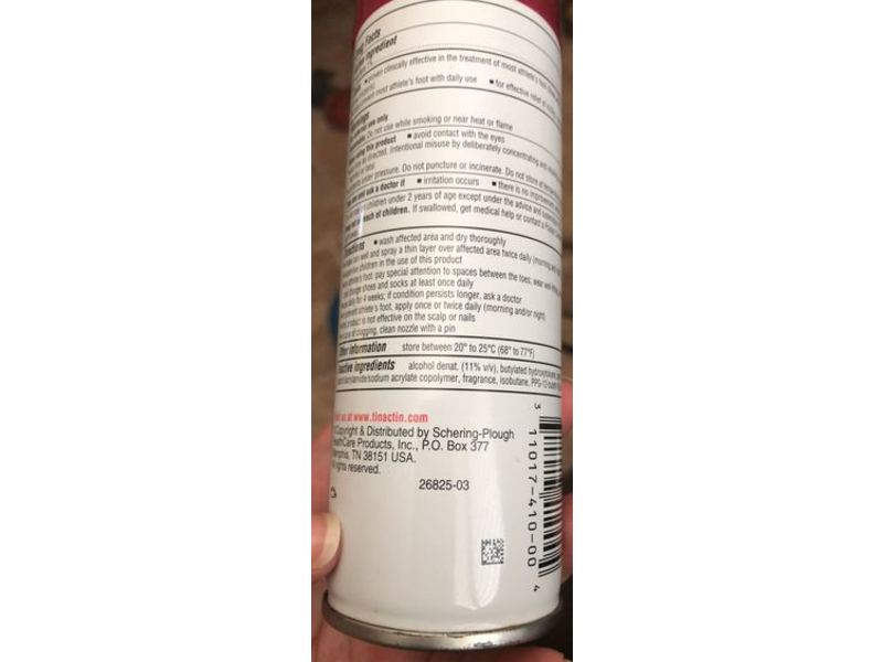 Tinactin Antifungal Deodorant Powder Spray, 4.6 oz/133 g