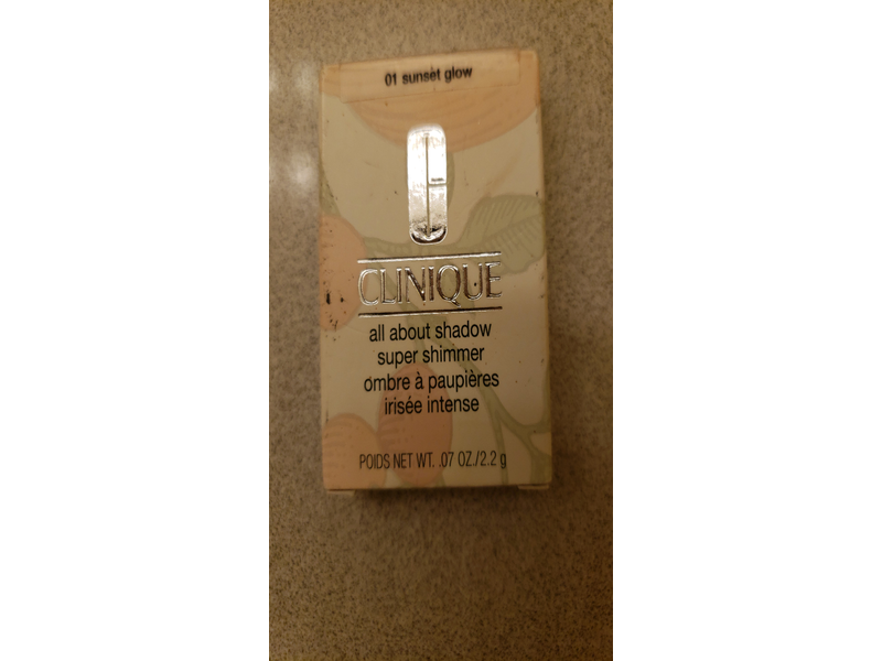 Clinique All About Shadow Super Shimmer, Sunset Glow, 07 oz/2.2 g