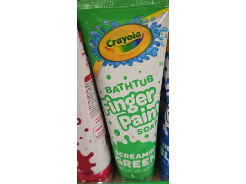 Crayola Bathtub Finger Paint Soap, Screamin Green, 4 fl oz/118 mL