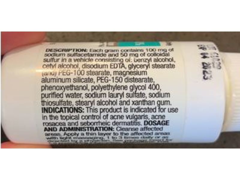 Sodium Sulfacetamide 10% And Sulfur 5% Lotion, 30 g, BioComp Pharma (RX)