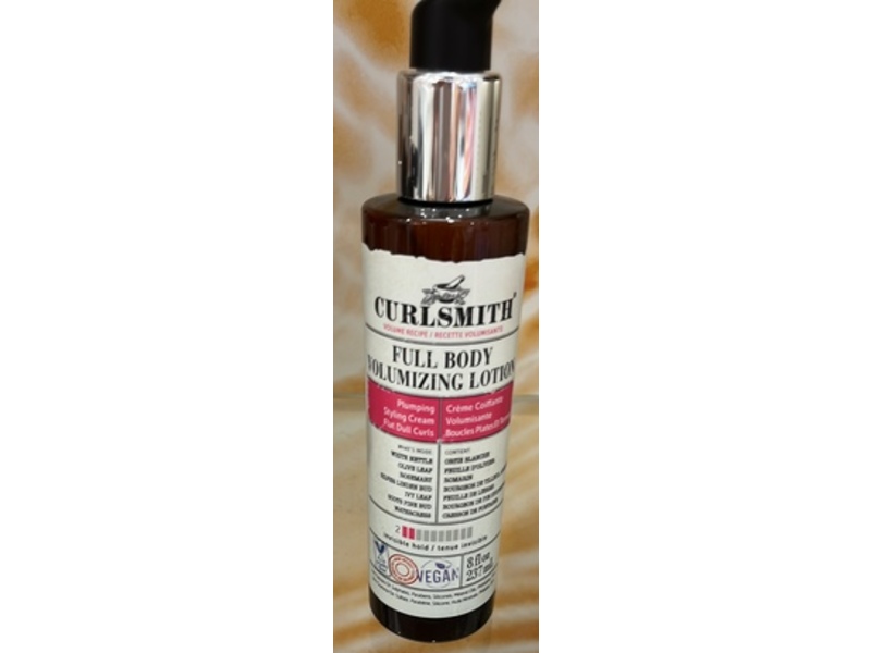 Curlsmith Full Body Volumizing Lotion, Invisible Hold, 8 fl oz/237 mL