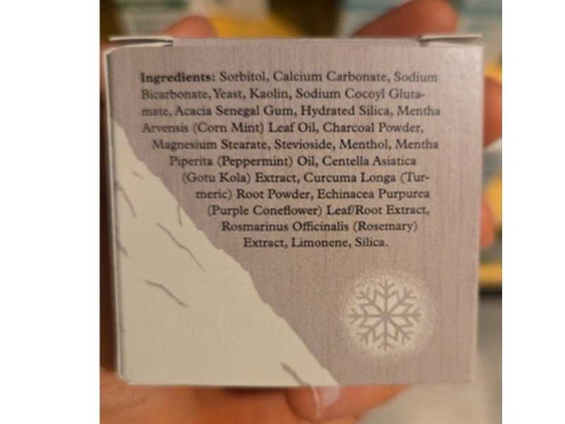 Alpine Provisions Detoxifying Charcoal Toothpaste Tabs, 0.87 oz/24.8 g, 62 Count