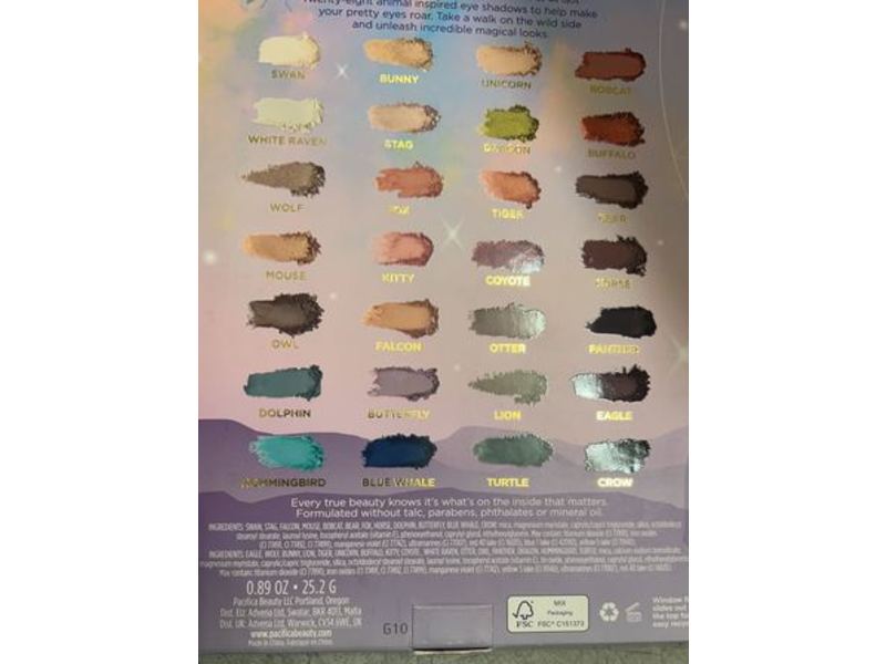 Pacifica Beauty Animal Magic Eye Shadow Palette, 0.89 oz/25.2 g