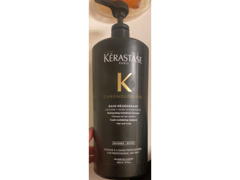 Kerastase Chronologiste Shampoo, Bain Regenerant, 34 fl oz/1000 mL