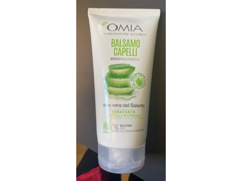 Omia Organic Hair Conditioner, Aloe Vera, 6.09 fl oz/180 mL