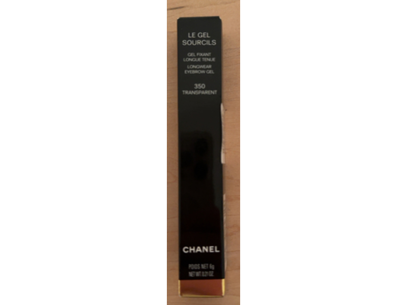 Chanel Le Gel Sourcils Longwear Eyebrow Gel, 350 Transparent, 0.21 oz/6 g