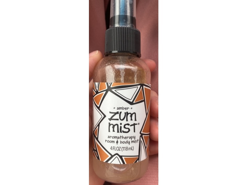 Zum Amber Zum Mist Aromatherapy Room & Body Mist, 4 fl oz/118 mL, Pack Of 2