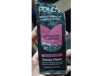 Ponds Bright Miracle Facial Foam, Activated Charcoal Niasorcinol, 10 g - Image 3