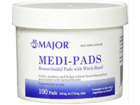 Major Medi-Pads, Witch Hazel, 100 Count, Pack Of 5 - Image 2