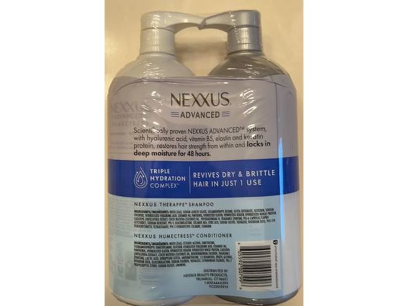 Nexxus Advanced Shampoo & Conditioner Set, Triple Hydration Complex, 32 fl oz/946 mL
