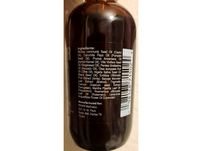 Prspr Wellness Root Revive Hair Vitality Oil, 4 fl oz/118 mL