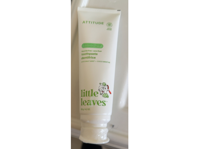 Attitude Little Leaves Toothpaste, Coconut Mint, 4.2 oz/120 g