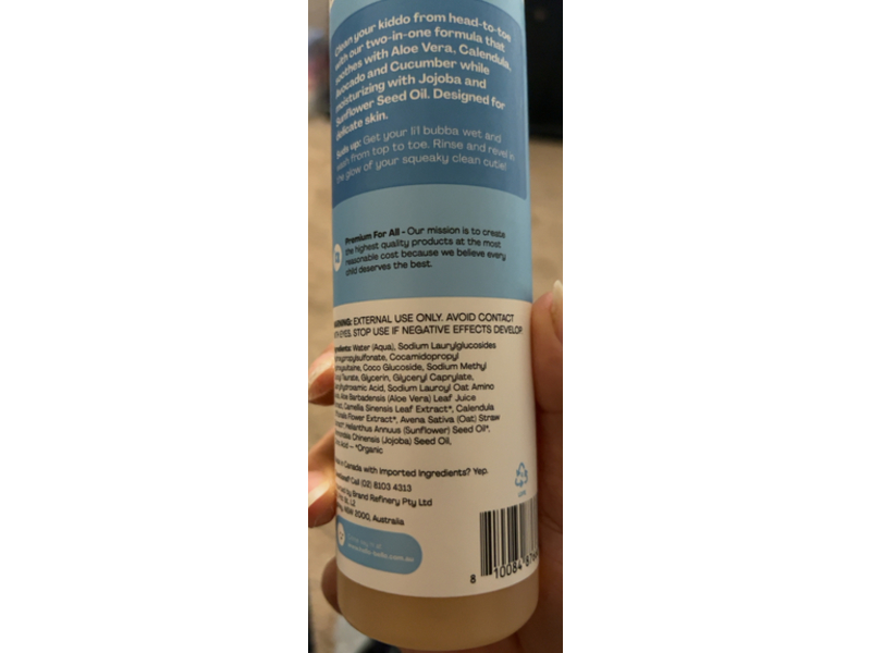 Hello Bello Premium Baby Shampoo & Wash, 10.0 fl oz/296 mL