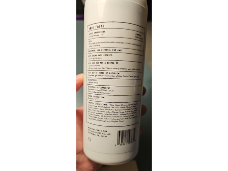 Eczeme Honey Body Lotion Full - Body Moisturizing, 16 oz