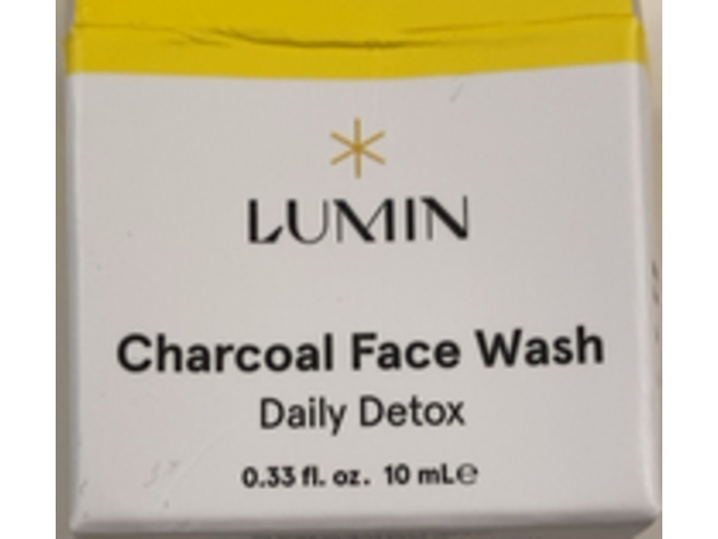 Lumin Daily Detox Face Wash, Charcoal, 0.33 fl oz/10 mL