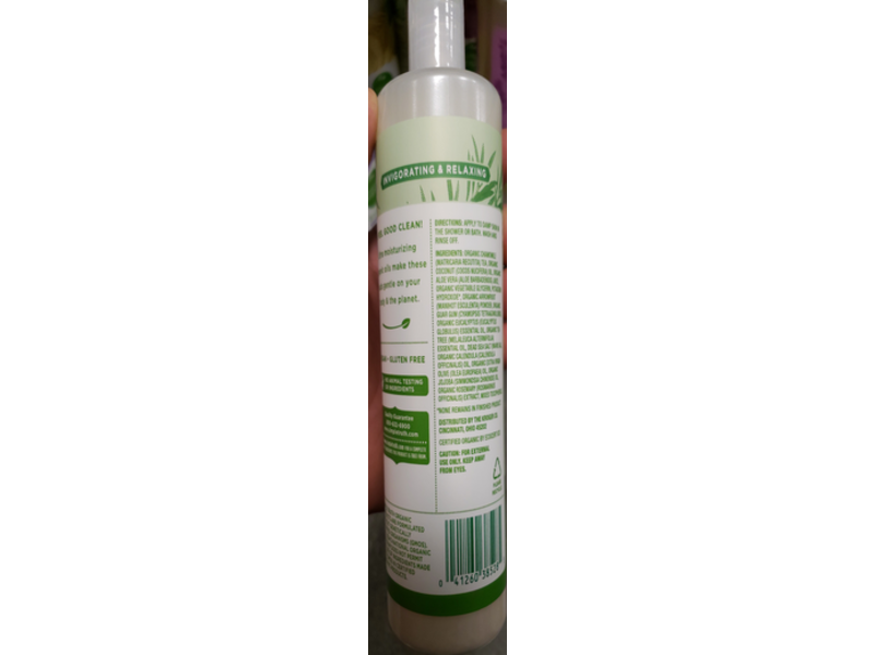 Simple Truth Organic Body Wash, Tea Tree Eucalyptus, 16 fl oz / 473 mL