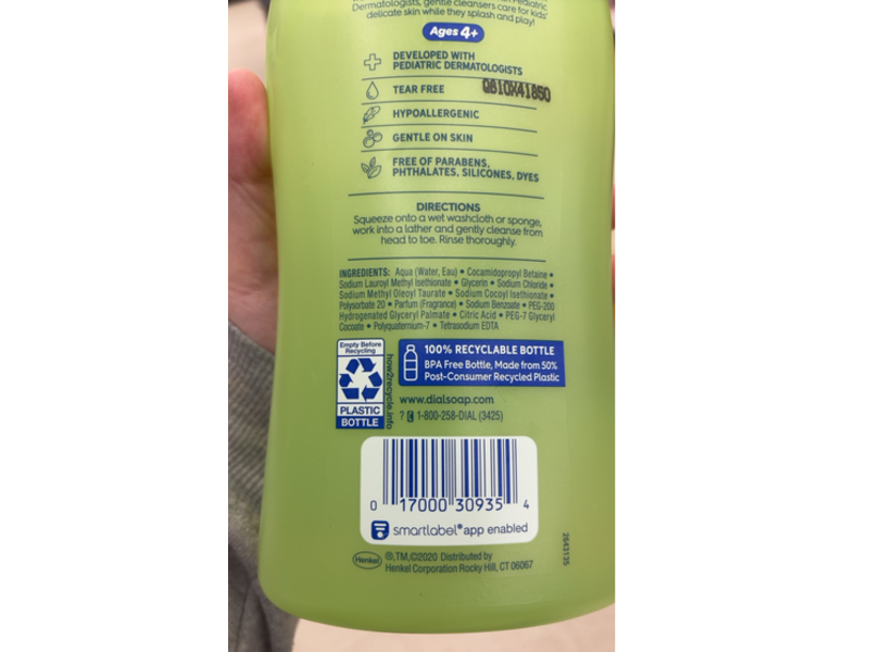 Dial Kids 2-In-1 Body + Hair Wash, 32 fl oz/946 mL