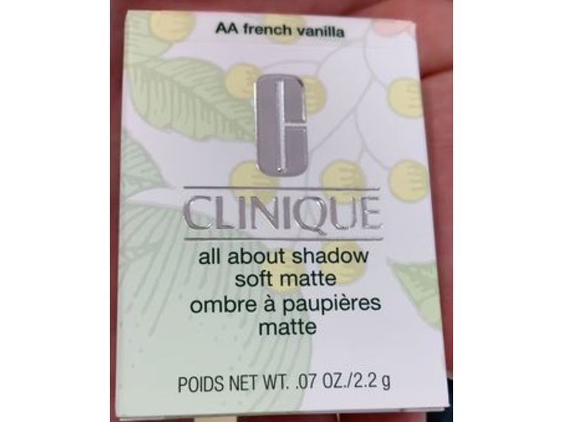 Clinique All About Shadow Soft Matte, Aa French Vanilla, 0.07 oz/2.2 g