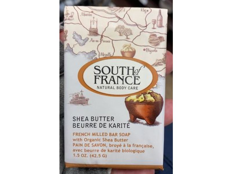 South Of France Bar Soap, Shea Butter, 1.5 oz/42.5 g