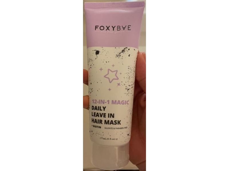 Foxybae 12-In-1 Magic Daily Leave In Hair Mask, Sulfate & Fragrance Free, 6 fl oz/177 mL