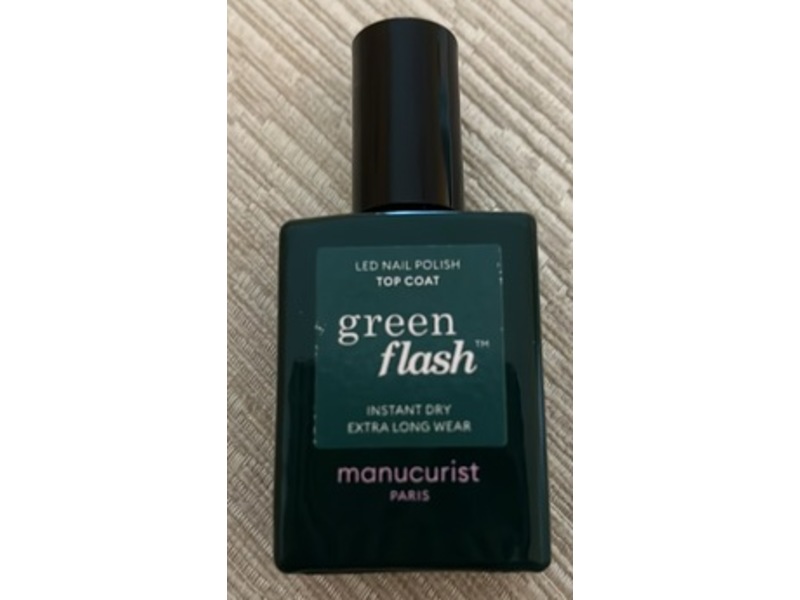 Manucurist Paris Green Flash Top Coat, 0.51 fl oz/15 mL