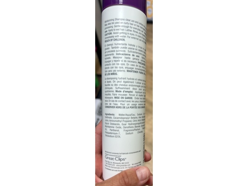 Great Clips Solutions Moisturizing Shampoo , 10.14 fl oz/300 mL