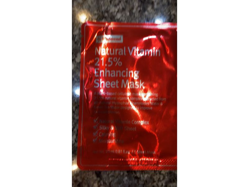 Wishtrend Natural Vitamin 21.5 Enhancing Sheet Mask, 10 Count