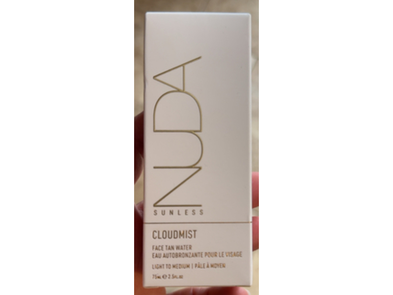 Nuda Face Tan Water, Light To Medium, 2.5 fl oz/75 mL