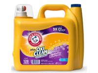 Arm & Hammer Plus OxiClean Liquid Laundry Detergent, Fresh Burst, 128 Loads, 166.5 fl oz/4.92 L - thumbnail 1