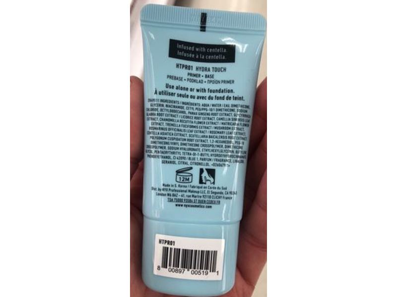 NYX Professional Makeup Hydratouch Primer, 1.05 fl oz/30 g