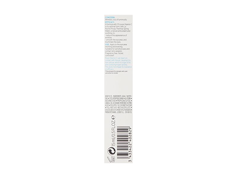 La Roche-Posay Active C Eyes Dermatological Anti-Wrinkle Treatment Vitamin C Eye Serum, 0.5 Fl. Oz.