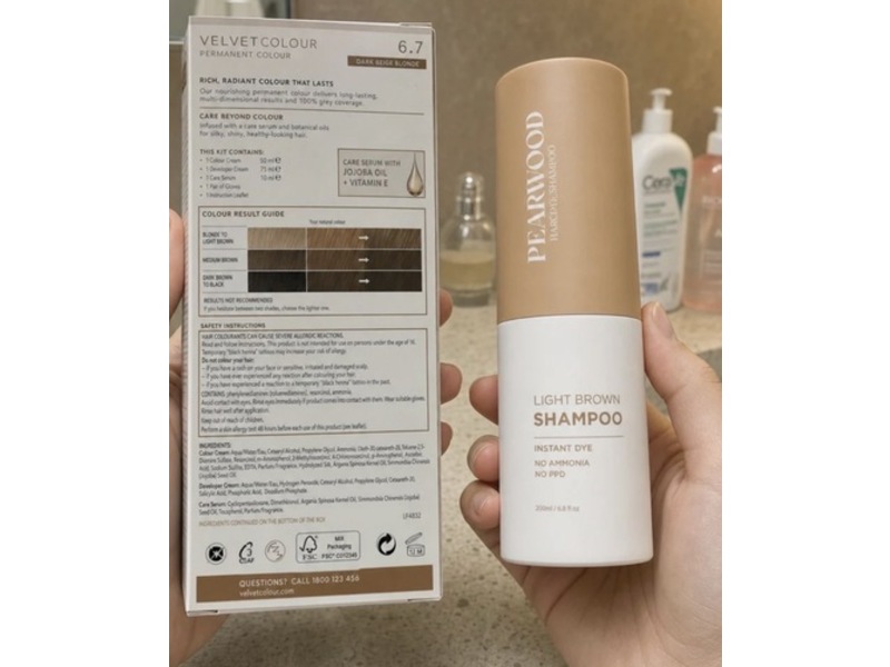 Pearwood Shampoo, Light Brown, 6.8 fl oz/200 mL