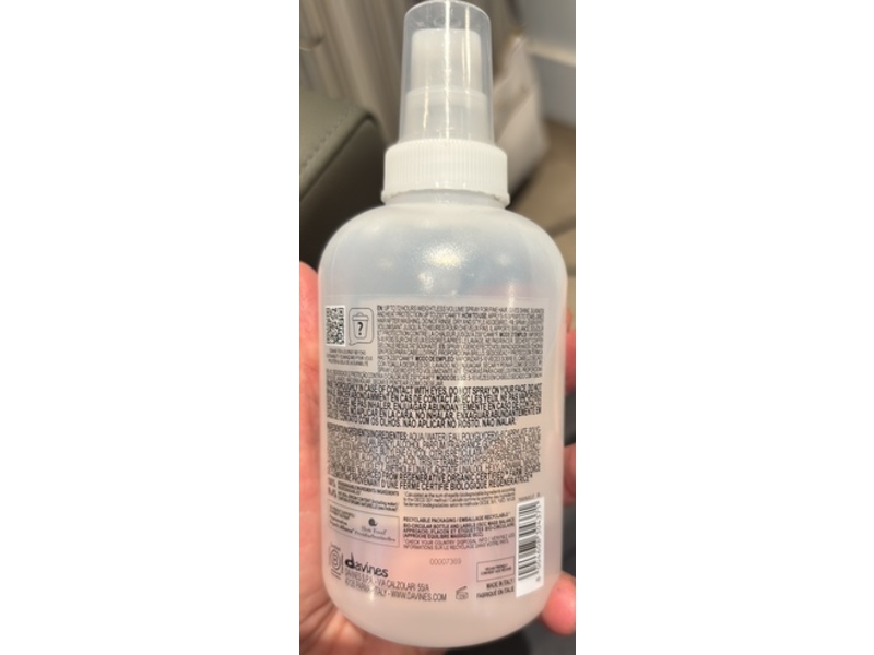Davines Volu Volumizing Hair Mist Spray, 8.5 fl oz/250 mL