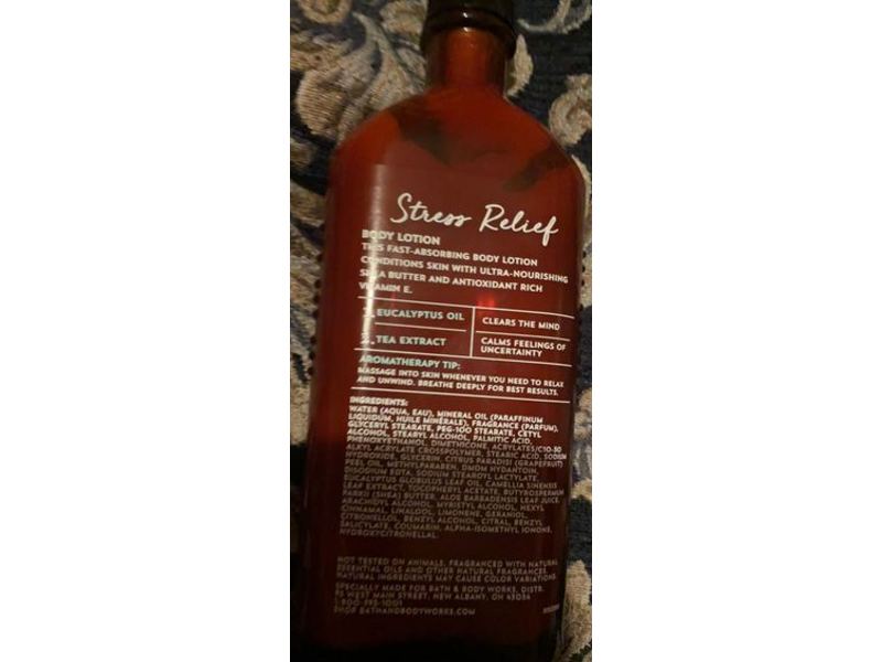 Bath & Body Works Aromatherapy Stress Relief Body Lotion, 6.5 fl oz/192 mL