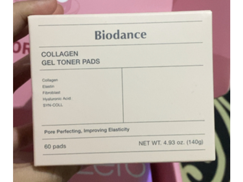 Biodance Collagen Gel Toner Pads, 4.93 fl oz/140 g, 60 Count