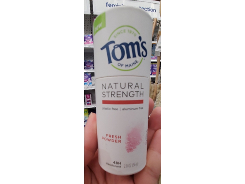 Tom's of Maine Natural Strength 48 H Deodorant, Fresh Powder, 2 oz/56 g