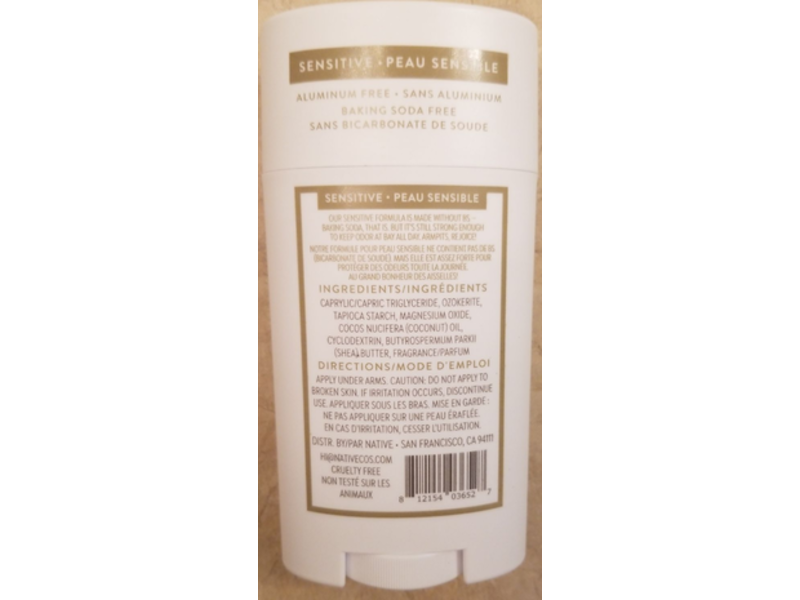 Native Deodorant, Sandalwood & Shea Butter, 2.65 oz/75 g