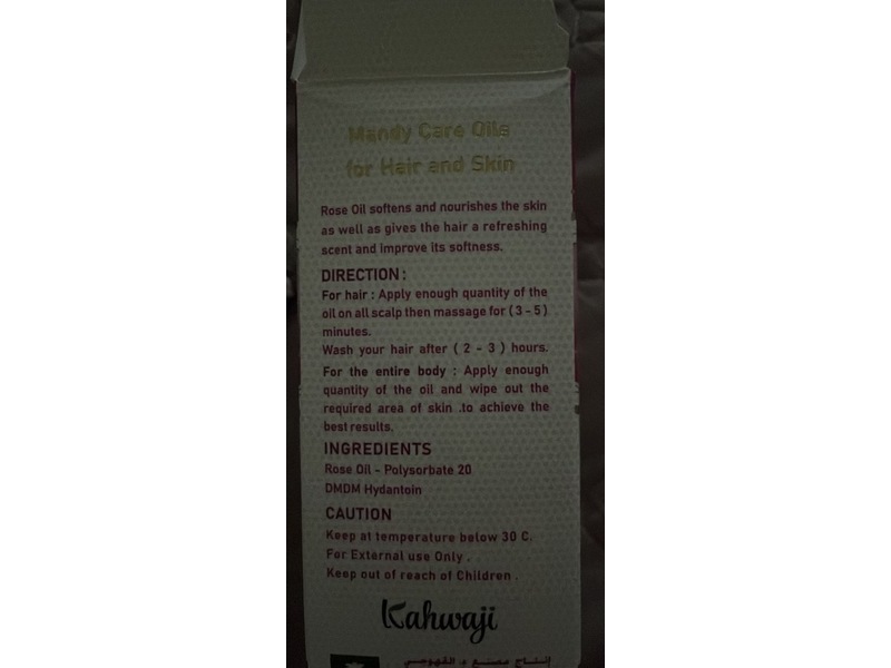 Mandy Care Rose Oil, 4.2 fl oz/125 mL