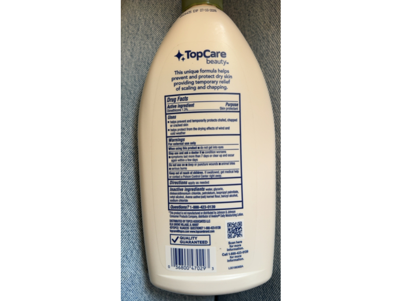 Top Care Daily Moisturizing Lotion, 18 fl oz/532 mL