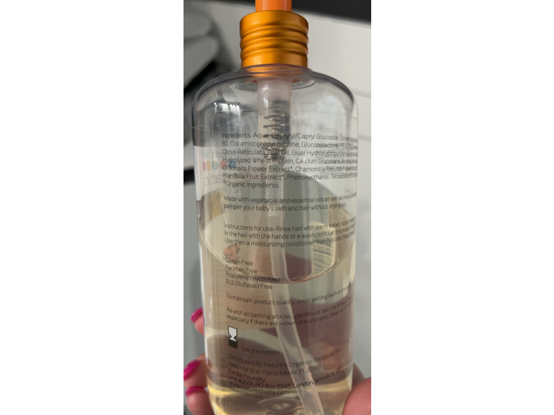 Nature's Baby Organics Shampoo & Body Wash, Vanilla Tangerine, 16 oz/473.2 mL