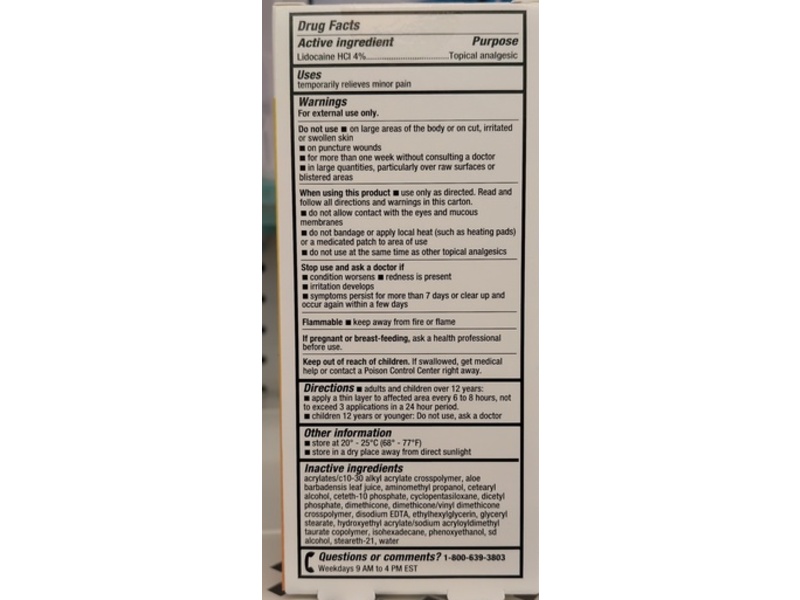 Thera Plus Max Strength Lidocaine Pain Relief Liquid, 2.5 fl oz/74 mL