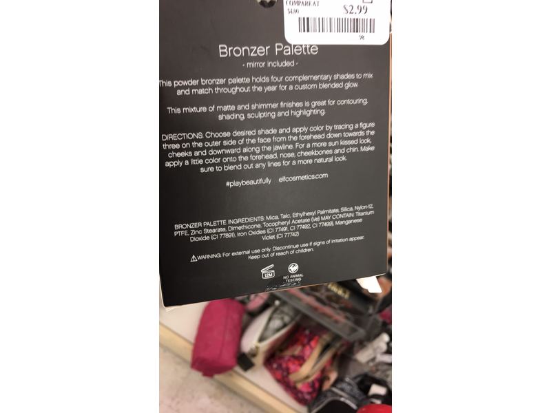 e.l.f. Cosmetics Bronzer Palette, Bronze Beauty, 0.56 oz